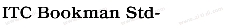 ITC Bookman Std字体转换